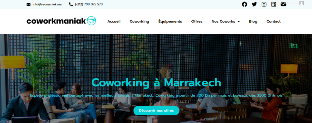 coworking à marrakech maniacowork