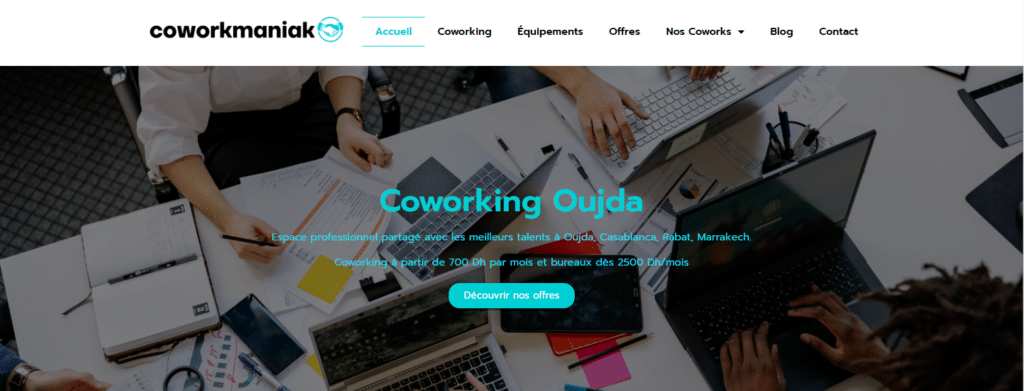 coworkmaniak espace de Travail partagé au maroc